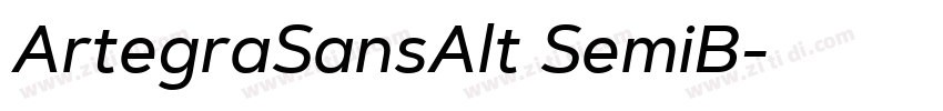 ArtegraSansAlt SemiB字体转换